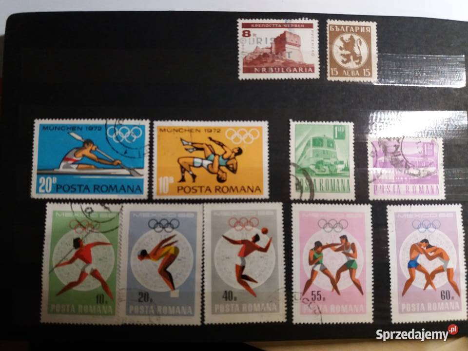 Znaczki Rosja Bułgaria Ruminua Węgry Gliwice