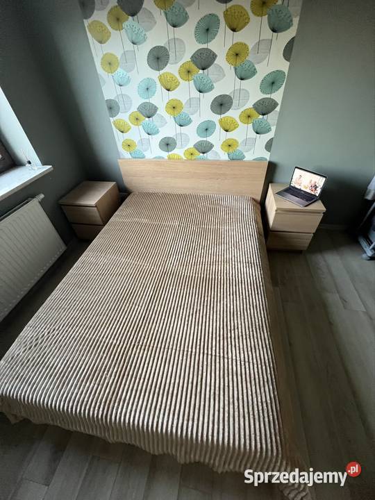 Pled Narzuta w paski beżowy 160x200 mazowieckie Warszawa