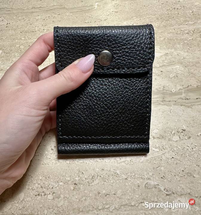 Portfel ręcznie szyty z dodatkową kieszonką na Maciejowice