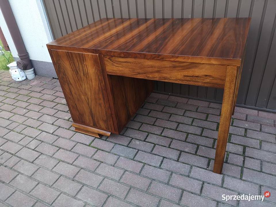 Biurko ARTDECO Orzech Unikatowe Stare Antyk Swarzędz