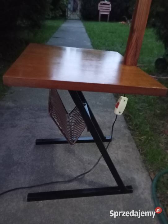 Lampa stojąca 148 PRL Vintage Stolik Gazetnik Meble Poznań
