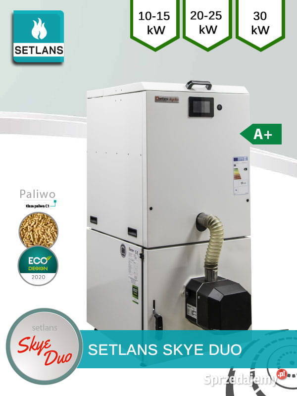 Kocioł piec co na pellet 15 kW dotacja