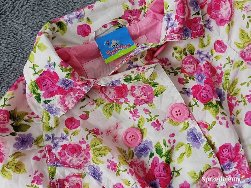 Śliczny płaszczyk wiosenny marki Topolino Kurtki i płaszcze Nysa