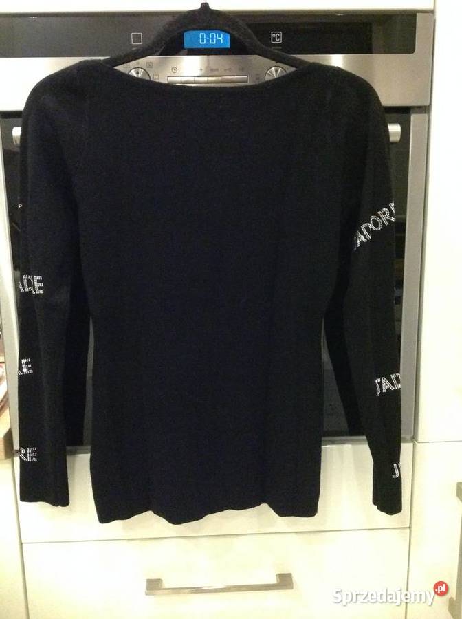 Czarny Sweter Damski ENZORIA S Jadore j Nowy Odzież damska