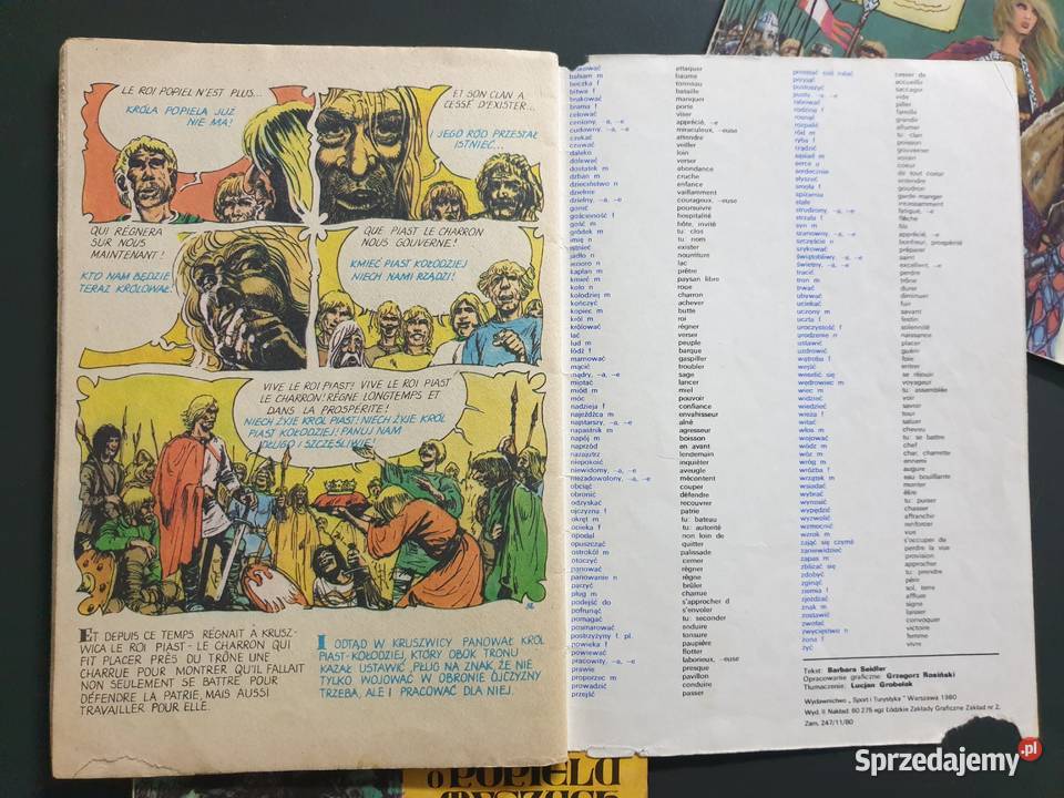 Legendy Polskie 3 dwujęzyczne komiksy francuski pomorskie Gdynia sprzedam