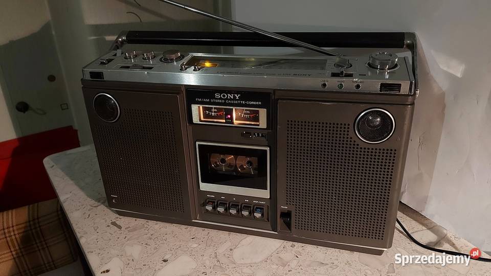 Radiomagnetofon SONY CF570S 1974 sprawny Radioodtwarzacze Katowice
