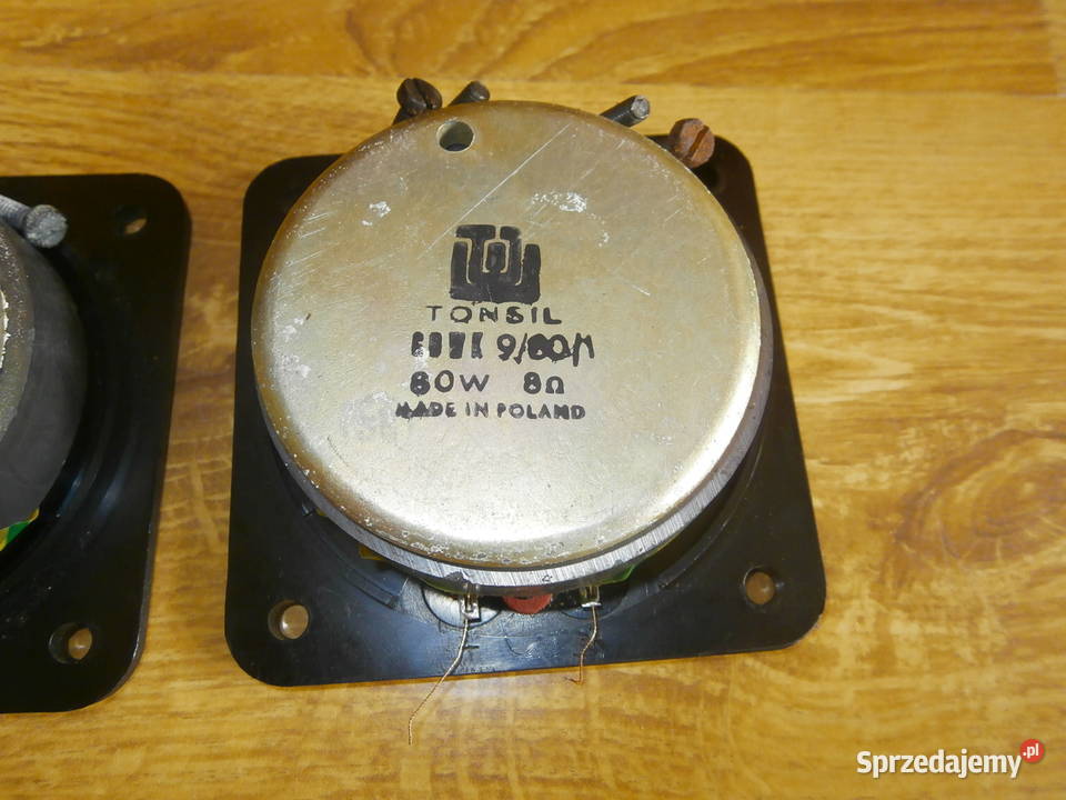 Głośniki TONSIL GDWK 9801 8ohm sprawne 2NOWE Łódź sprzedam