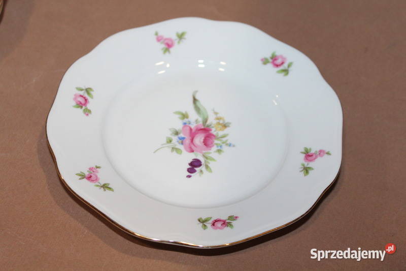 Komplet porcelanowych talerzyków 5 Bohemia 874 Porcelana i szkło Szczecin