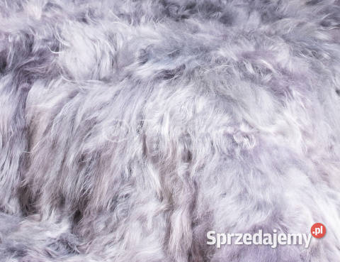 Narzuta ze skóry owczej islandzkiej szara bryza Szaflary