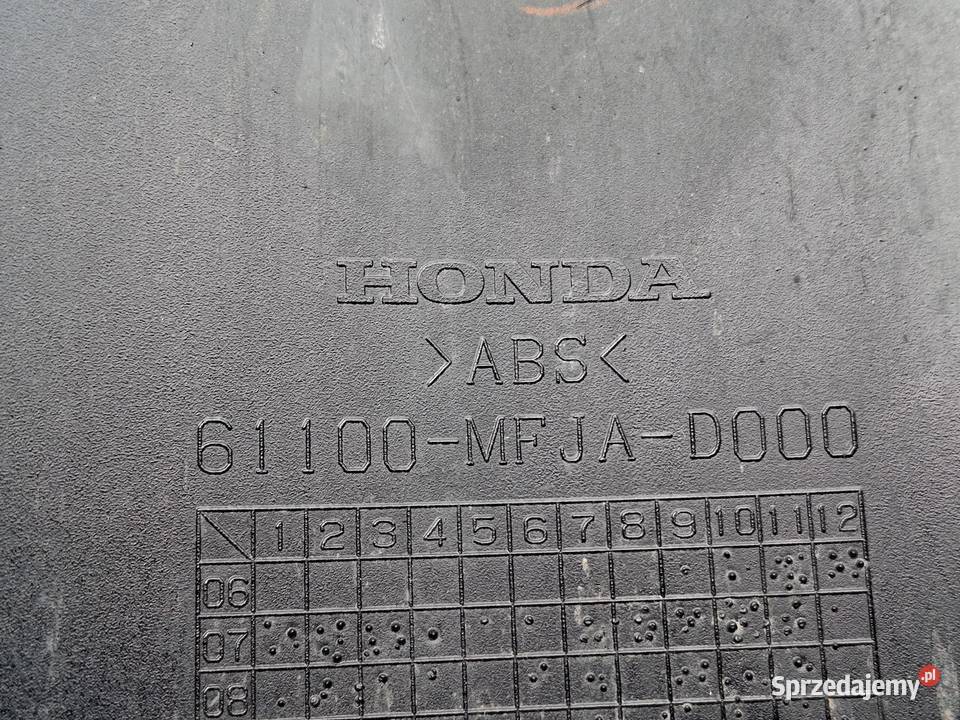 HONDA CBR 600RR BŁOTNIK PRZÓD CHLAPACZ Błotniki motocyklowe