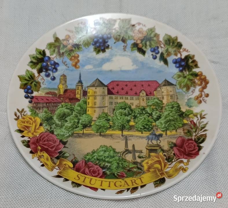 Ozdobny talerz dekoracyjny souvenir STUTTGART