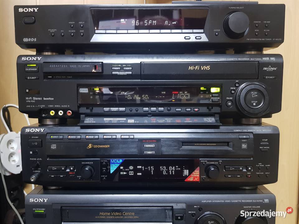 SONY MEGA ZESTAW VHSHi8 VHS KINO DOMOWE sprzedam