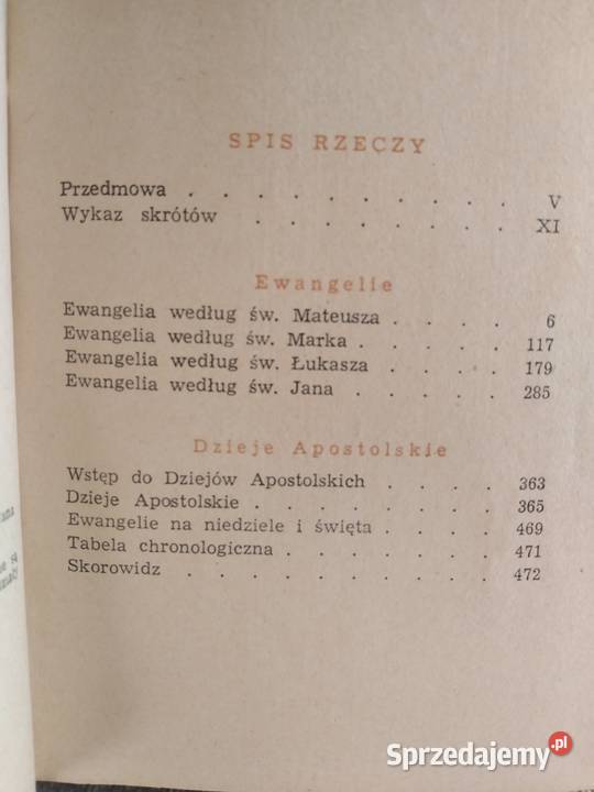 Ewangelie i dzieje apostolskie 1958 Wałbrzych