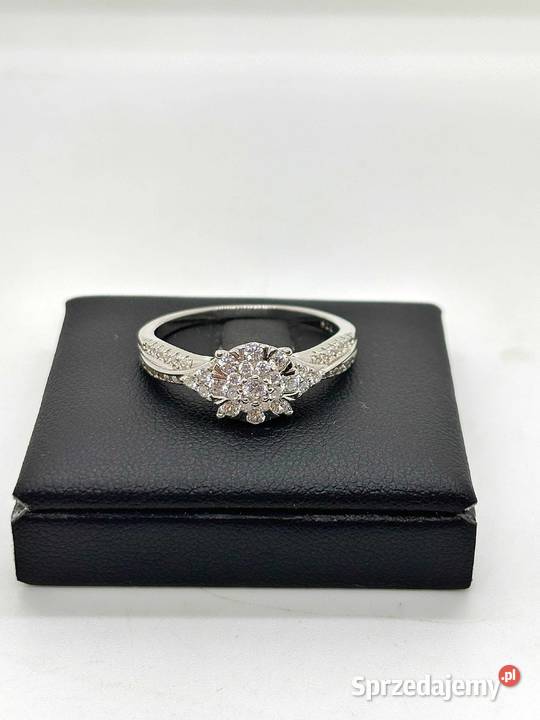 Nowy Srebrny Rodowany Pierścionek pr 925 370g srebro Elbląg