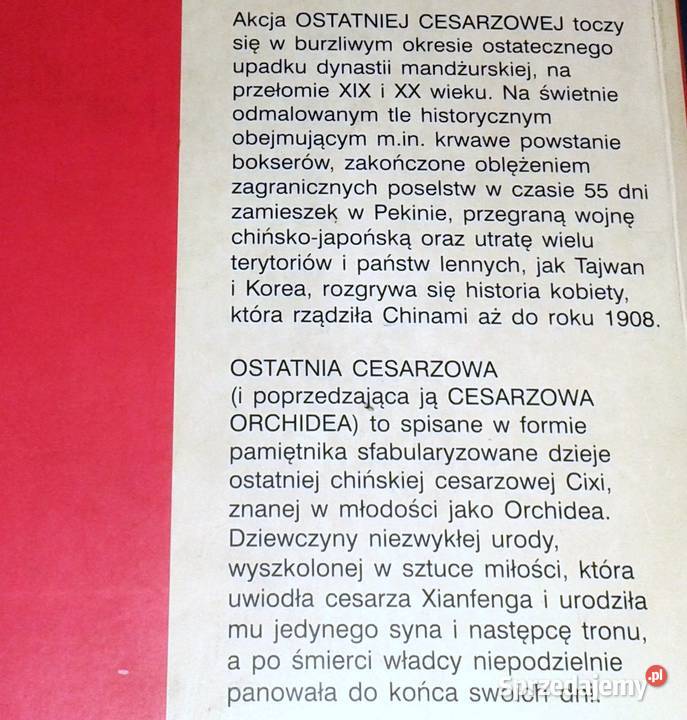 Ostatnia cesarzowa Anchee Min Chełm