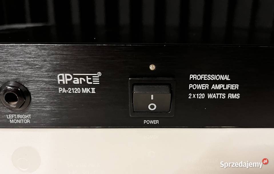 Profesjonalny wzmacniacz mocy stereo 2x120w Rms Kraków