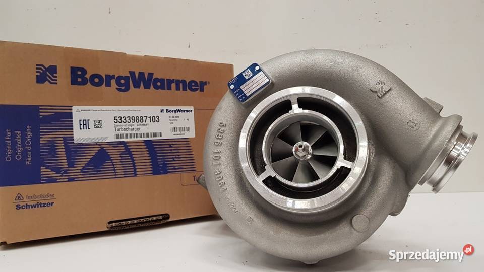 Nowa turbosprężarka BorgWarner KKK 53339887103 Pozostałe