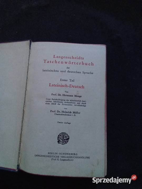 Langenscheidts Taschenwrterbuch der lateinischen encyklopedie, słowniki, leksykony