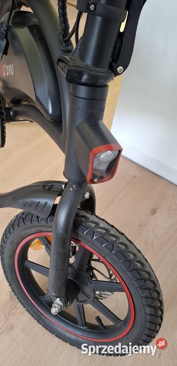 Rower elektryczny DYU składany 36V 10Ah mały Pruszków