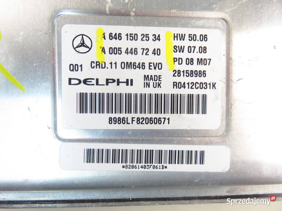 STEROWNIK MERCEDES 204 C 220 CDI 6461502534