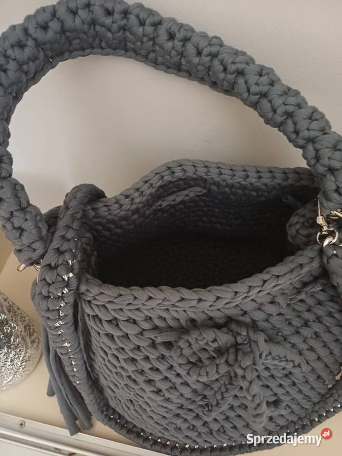 Torebka na szydełku 28cm Doruchów sprzedam