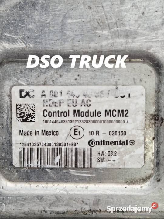 A0014464035 001 Sterownik MCM Mercedes MP ACTROS ciężarowe świętokrzyskie Zawichost sprzedam