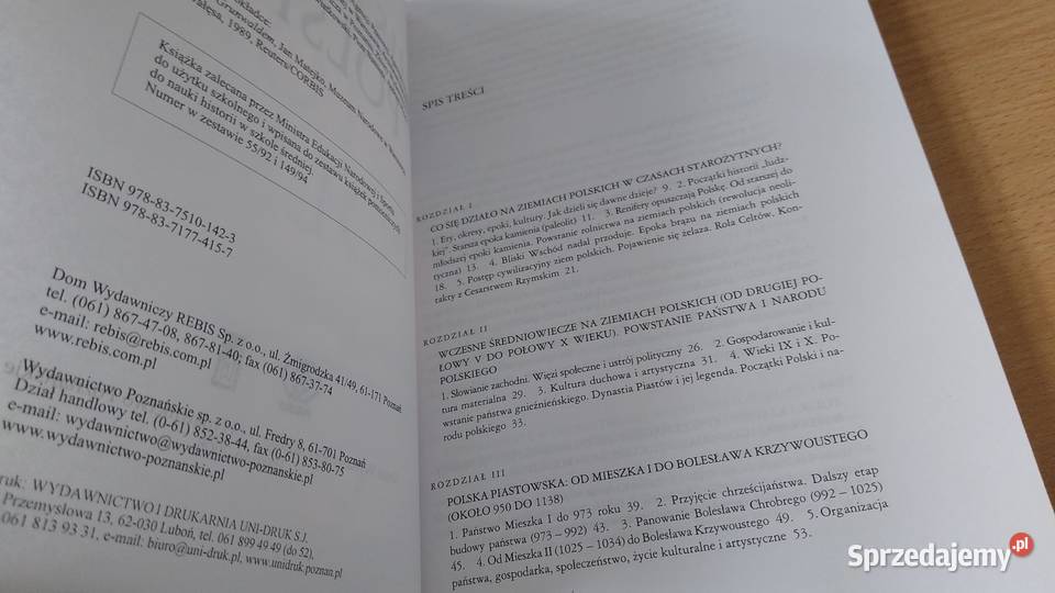 Historia Polski Jerzy Topolski REBIS NOWA 2008 Gdańsk