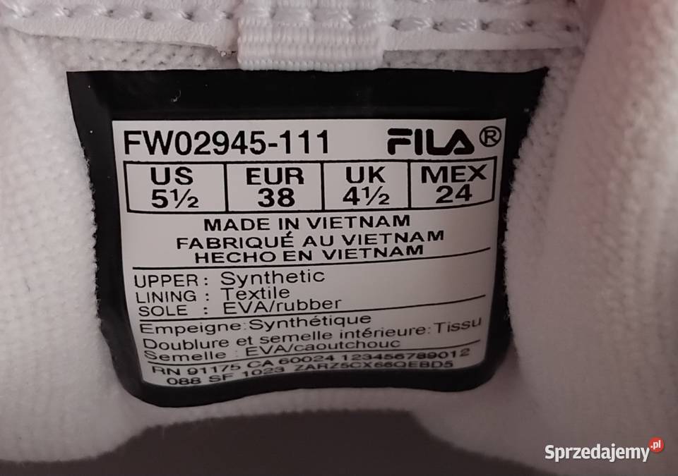 Fila Disruptor Buty Sportowe Damskie z logo 38 Pruszków