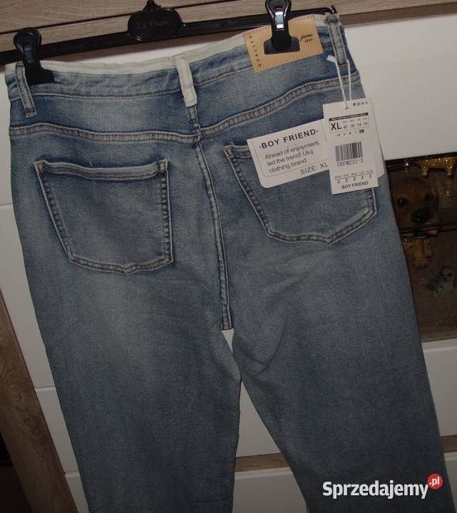 świetne spodnie BOY FRIEND UIUJ pasek XL wielkopolskie Rawicz