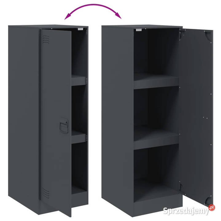 Szafka antracytowa 345x39x107 stal WM841705 mazowieckie