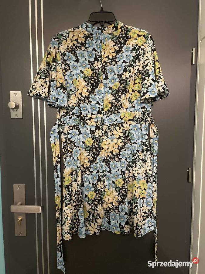 Blue Vanilla sukienka modny wzór kwiaty floral Choszczno