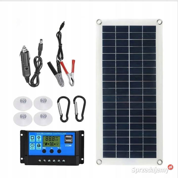 PANEL SOLARNY 300W ZESTAW Z REGULATOREM I Błaszki