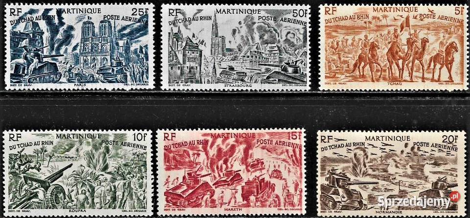 MARTYNIKA 1947 zbiorek 5 serii MNH WYSYŁKA