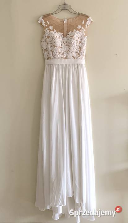Suknia ślubna boho liniaA ivory koronka 36 38 46 Jelenia Góra