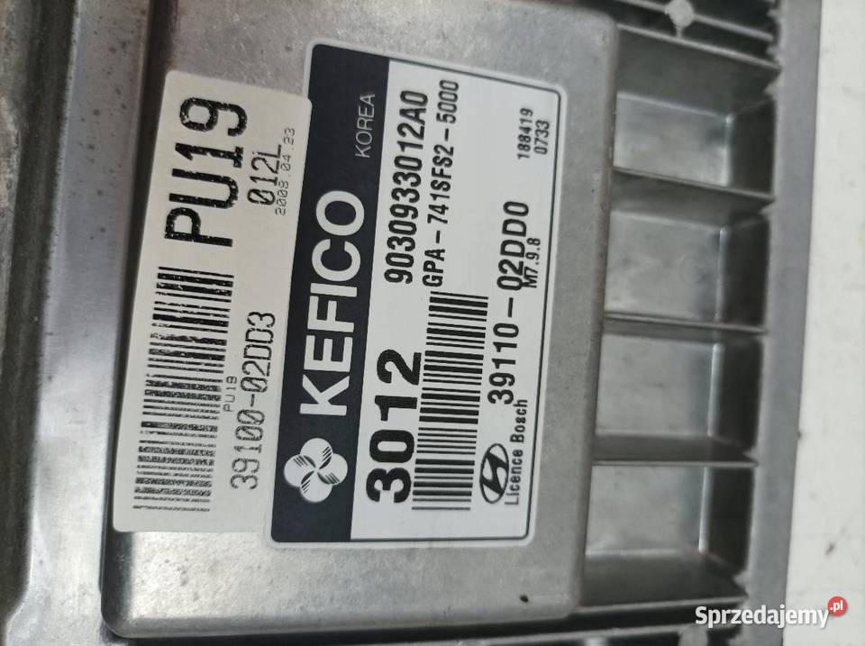 STEROWNIK SILNIKA 3911002DD0 11 B 66 Hyundai i10 Sterowniki