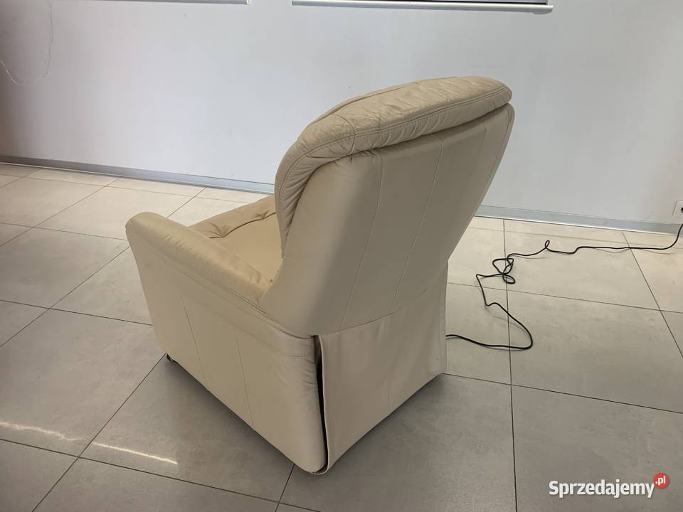 HUKLA SKÓRZNY FOTEL Z SUPER MASAŻEM 80cm Kalety sprzedam