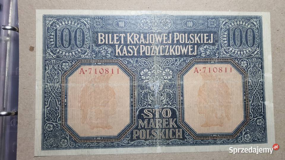RARYTAS 100 Marek Polskich 1916 JENERAŁ Warszawa