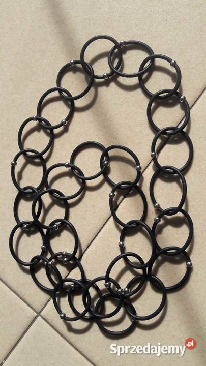 naszyjnik skórzany skóra koła gotyk punkt kółka mazowieckie Warszawa