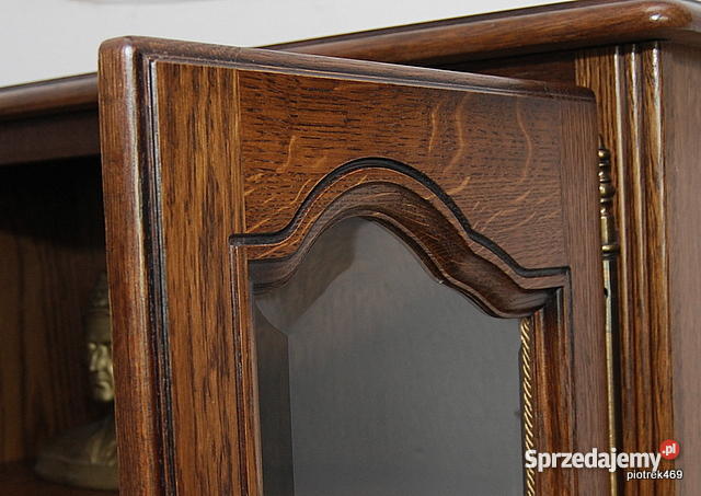 DĘBOWA BIBLIOTECZKA REGAŁ BIBLIOTEKA WITRYNA Meble Świdnica