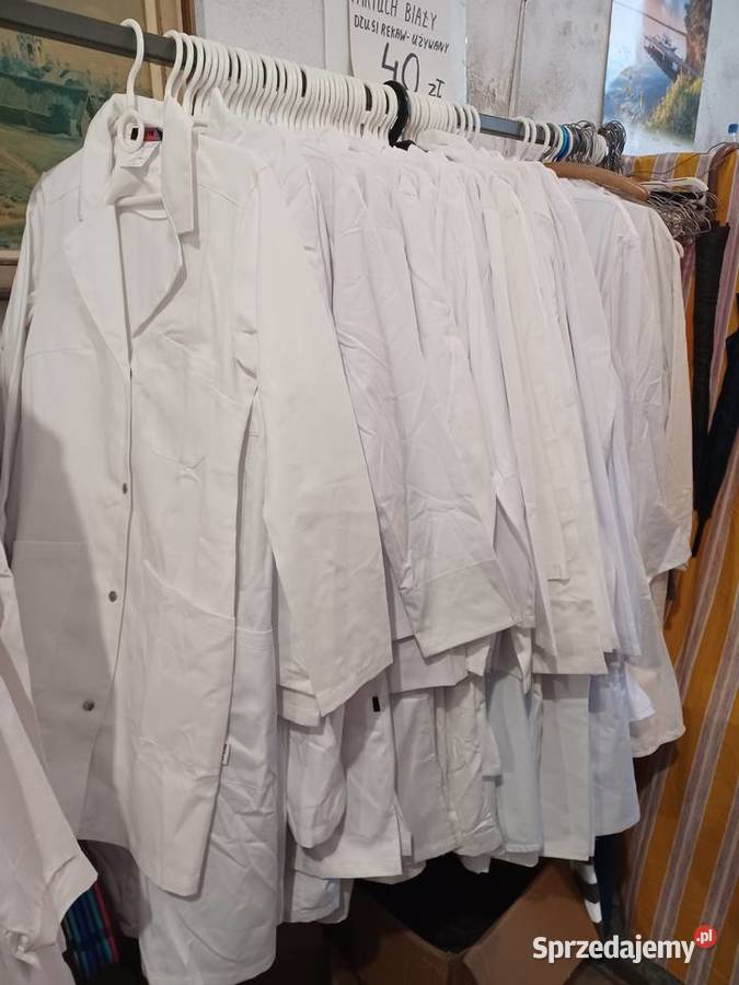 Fartuchy białe długi rękaw Wrocław