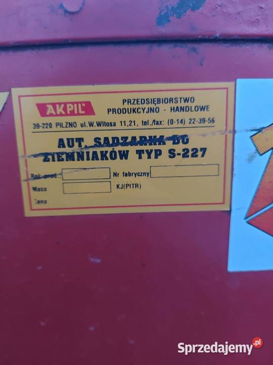 Sadzarka do ziemniaków świętokrzyskie Kielce