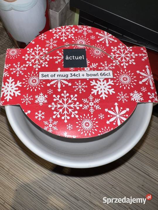 Zestaw prezentowy świąteczny z kubkiem i miską Katowice