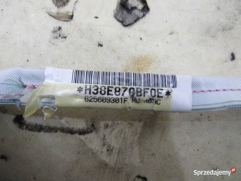 KURTYNA AIR BAG LEWA MAZDA 3 BM SEDAN 625609301F