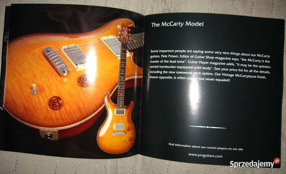 PRS Paul Reed Smith 1998 Guitars katalog gitar Gitary i akcesoria sprzedam