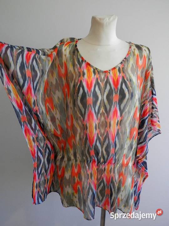 Tunika Plażowa Pareo Narzutka Kimono Zwiewna Łomża sprzedam