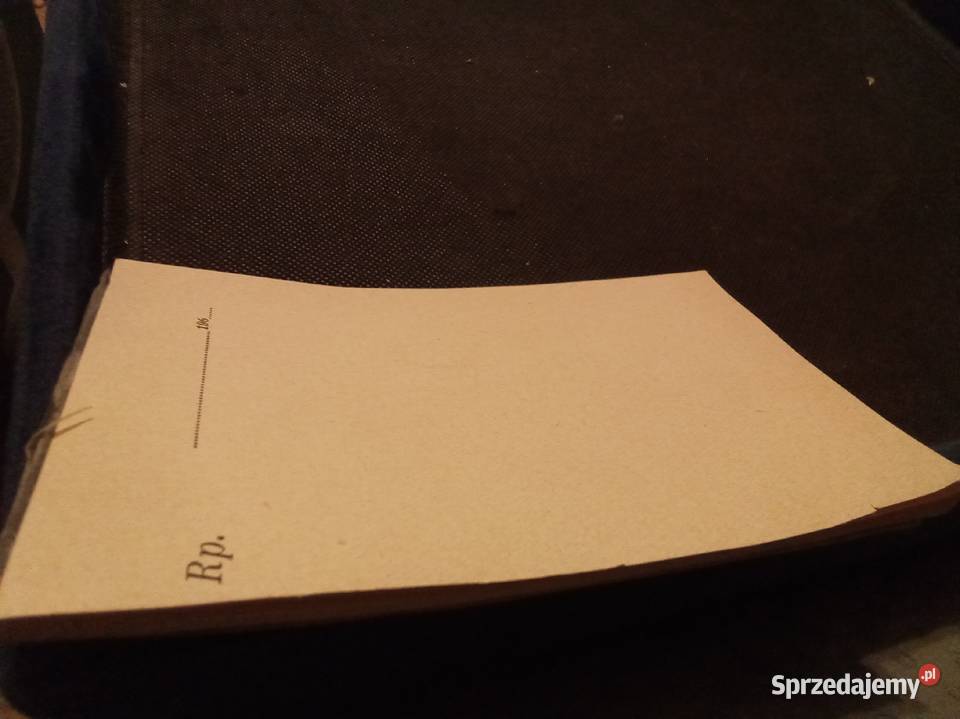 Notes do wypisywania recept PRL lata 60te mazowieckie Warszawa sprzedam