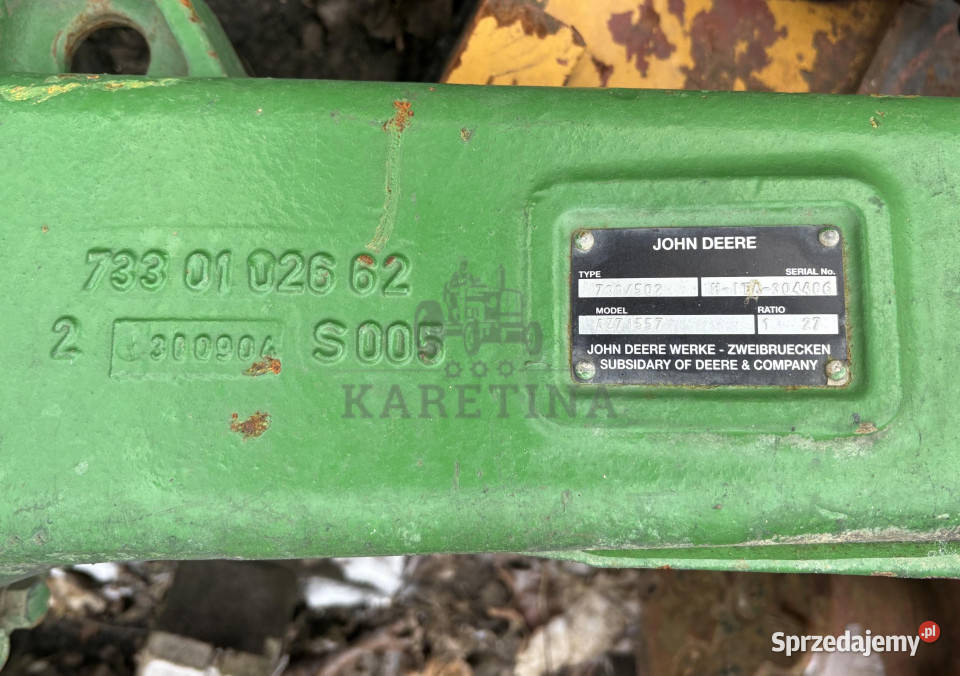 John Deere Dana 733502 Obudowa Centralna Pochwa Jastrzębniki