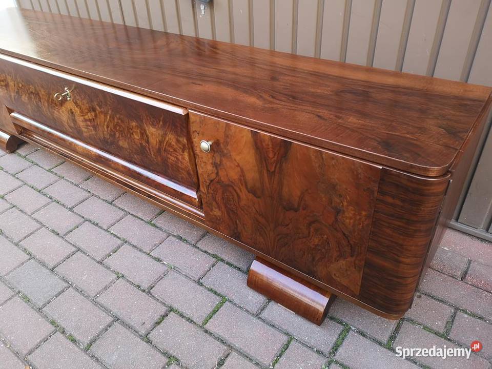 Komoda ARTDECO Orzech Unikatowa Niska RTV Stara wielkopolskie Swarzędz
