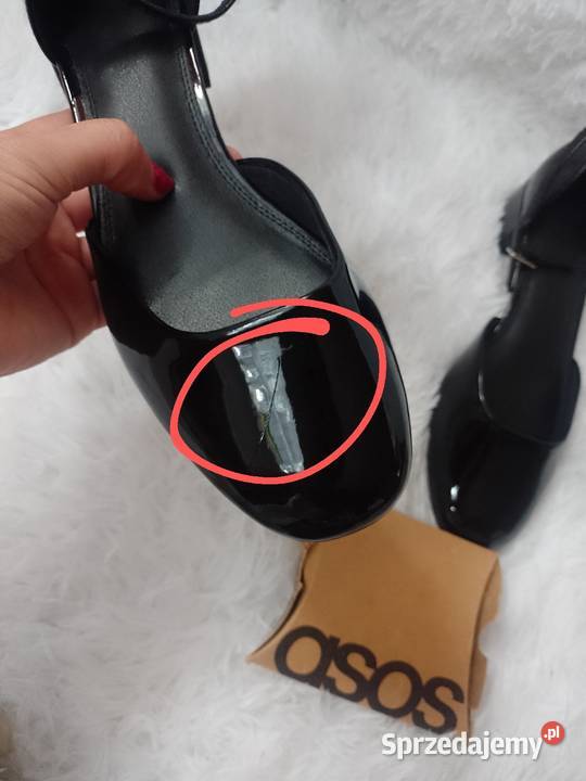 41 ASOS Design Czarne czółenka wieczorowe z Kraków