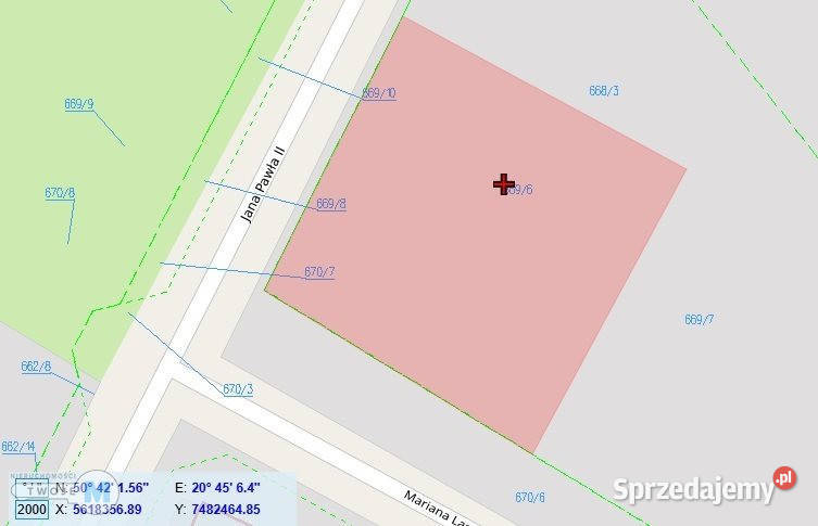 Grunt Pierzchnica 814 metry świętokrzyskie